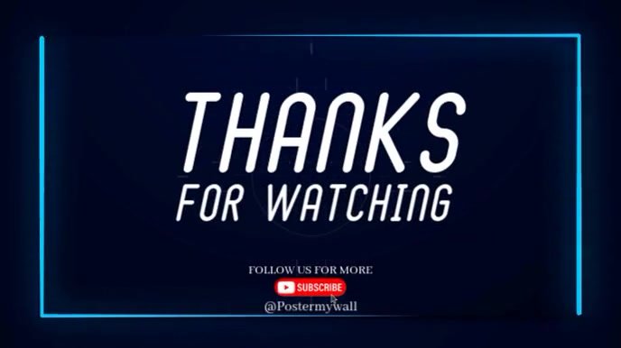 Thanks For watching appreciation YouTube outro loop video with ...