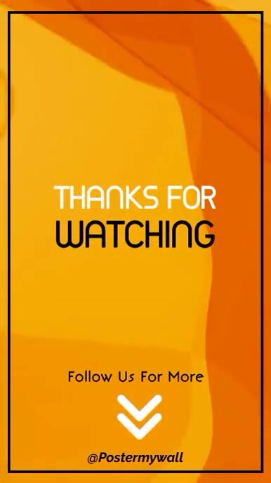 Thanks For Watching Outro Instagram Story Template | PosterMyWall