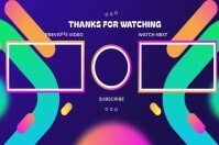 Thanks for watching  Thank you video Poster template