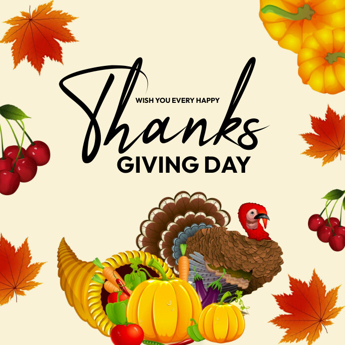 Thanks Giving Celebration Template | PosterMyWall