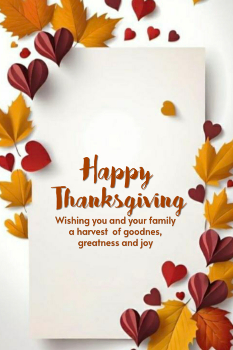 Thanks giving celebration post Template | PosterMyWall