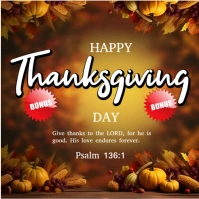 thanks giving  day Post Instagram template