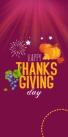 Thanks Giving Day Cartel enrollable de 3 × 6 pulg. template