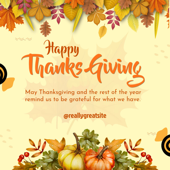 Thanks giving Template | PosterMyWall