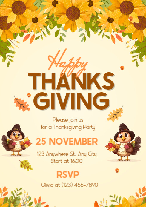 thanks giving Template | PosterMyWall