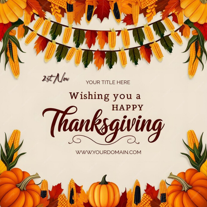 Thanks giving Template | PosterMyWall