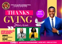 thanks giving Postcard template
