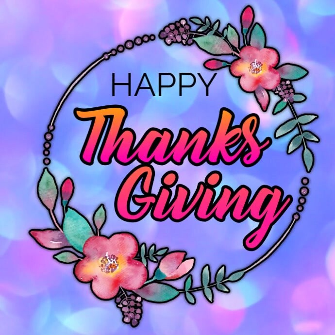 thanks giving Instagram Post template