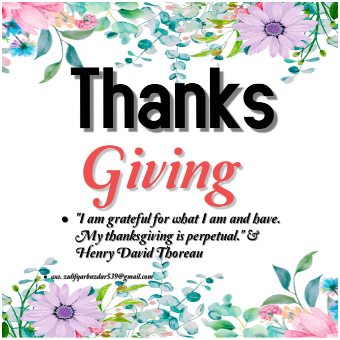 Thanks Giving Template | PosterMyWall