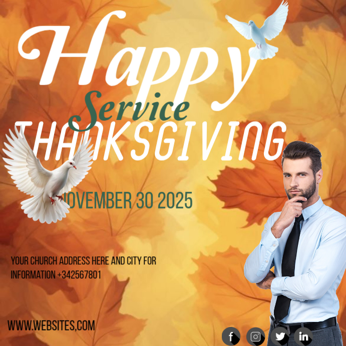 Thanks giving Template | PosterMyWall