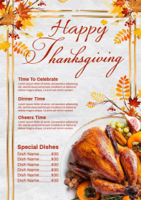 Thanks Giving A5 template