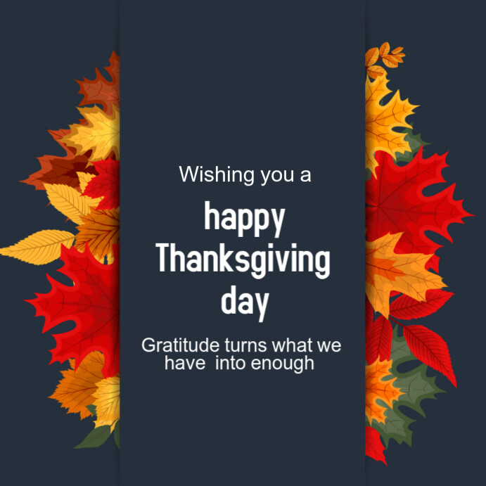 Thanks giving Template | PosterMyWall