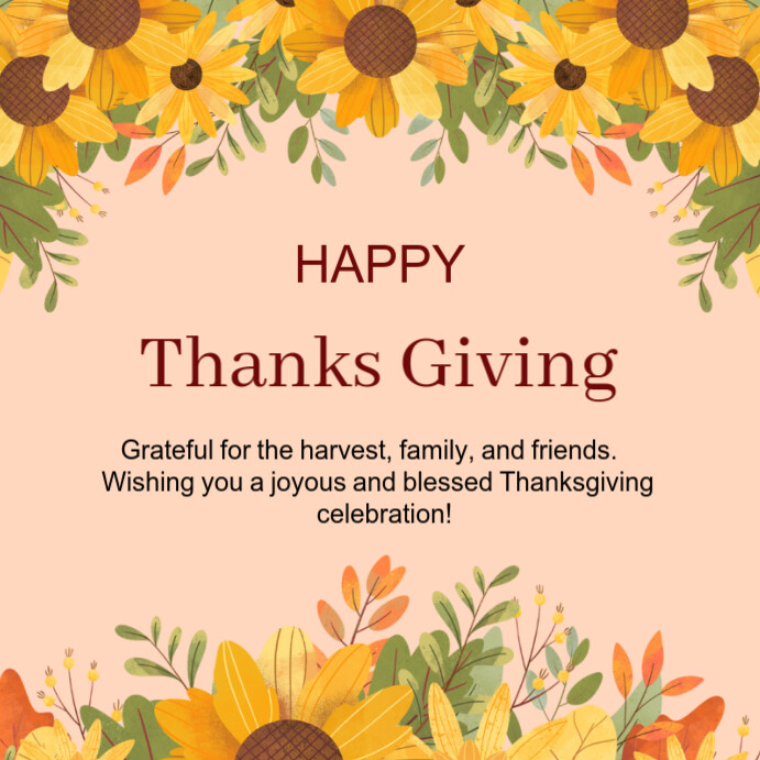 Thanks giving Template | PosterMyWall