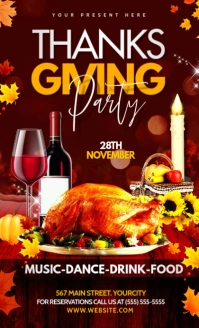 Thanks Giving Dinner Party Oficio US template