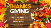 Thanks Giving Dinner Party Publicación de Twitter template
