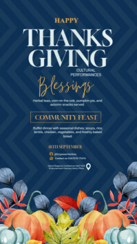Thanks Giving Fest Instagram Story template