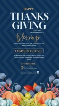 Thanks Giving Fest Instagram Story template