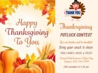 THANKS GIVING FLYER Yard Sign template