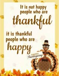 Thanks giving quote Flyer (US Letter) template