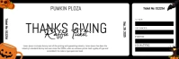 Thanks Giving Raffle Ticket Twitter Banner template