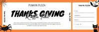 Thanks Giving Raffle Ticket Twitter Banner template
