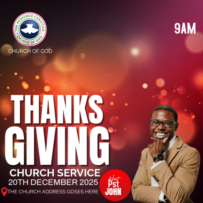 THANKS GIVING SERVICE Template | PosterMyWall