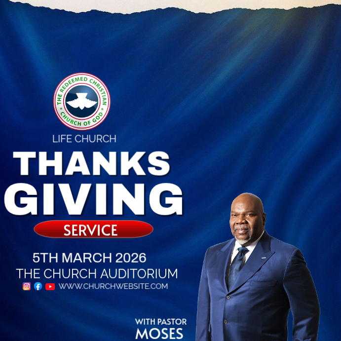 Copy of THANKS GIVING SERVICE | PosterMyWall