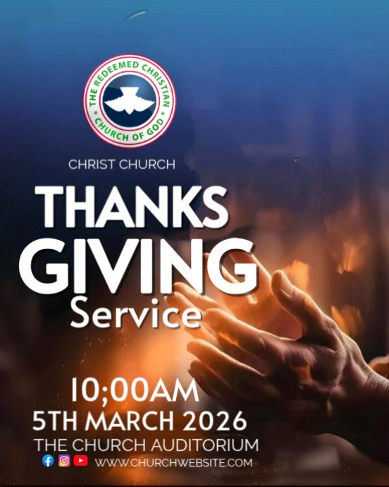 Copy of THANKS GIVING SERVICE | PosterMyWall