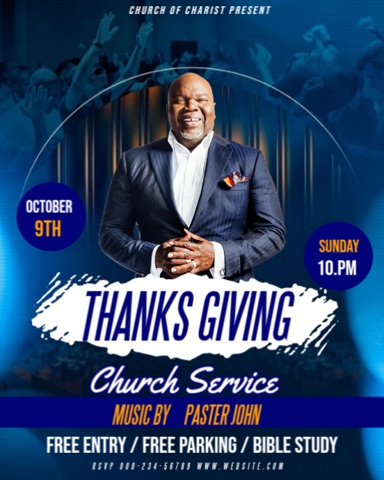 Thanks giving service Template | PosterMyWall
