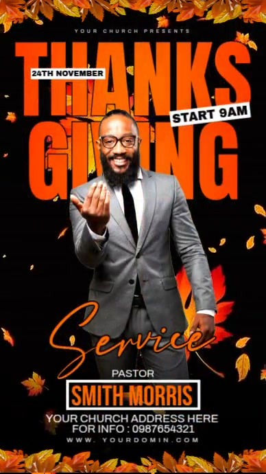 Thanks giving service Instagram Reel template