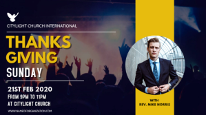 สีม่วง Thanksgiving Sunday Church Service Digitalanzeige Template