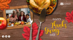 Marrone Thanksgiving Celebration Twitter 帖子 Template