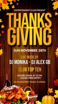 Thanks Giving template Digital na Display (9:16)