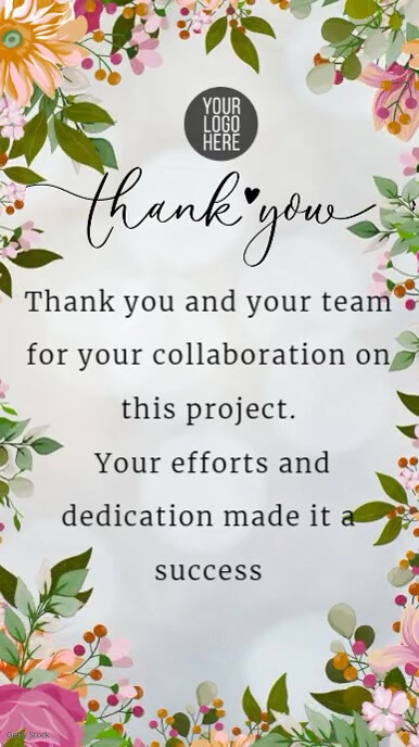 thanks Successful Project Completion Template | PosterMyWall