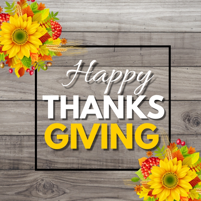Thanksgiving, event, autumn Template 方形(1:1)