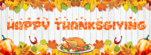 สีขาว Thanksgiving Celebration Facebook Cover Photo Template