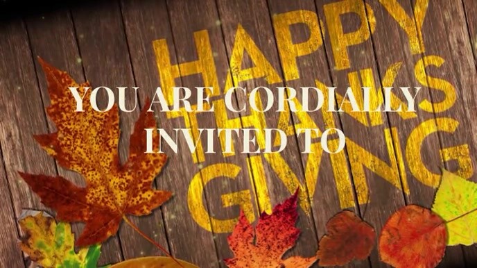 Thanksgiving, event,autumn Ekran reklamowy (16:9) template