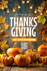 Thanksgiving, event,autumn, hello october Tumblr Graphic template
