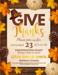 thanksgiving, happy thanksgiving Flyer (US Letter) template