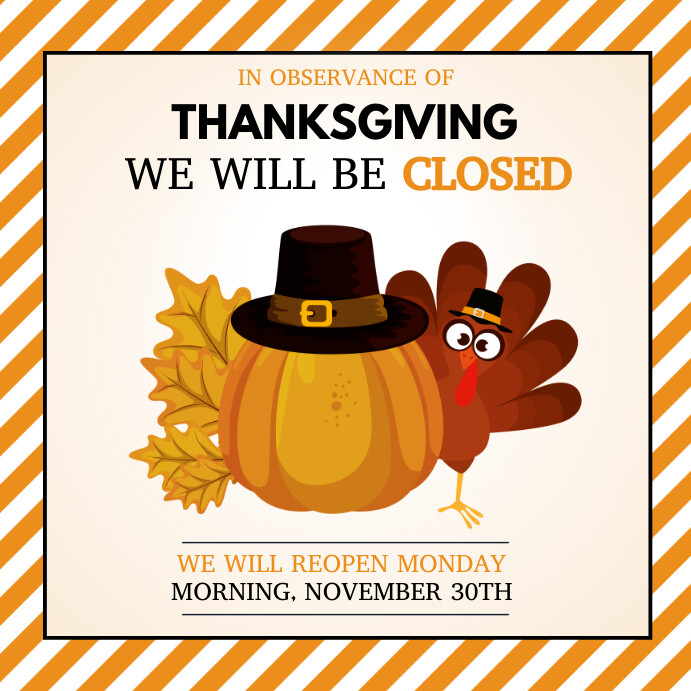 thanksgiving, happy thanksgiving Wpis na Instagrama template