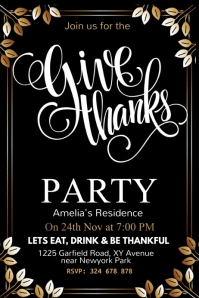 thanksgiving, thanksgiving instagram story Banner 4' × 6' template