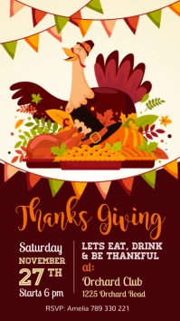 thanksgiving, thanksgiving sale, turkey Instagram Story template