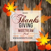 thanksgiving ad social media TEMPLATE Instagram Post