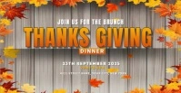 Thanksgiving Background Facebook 活动封面 template