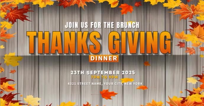 Thanksgiving Layout Program Background Copy of Thanksgiving Background | PosterMyWall
