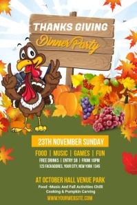 Thanksgiving Banner Tumblr Graphic template