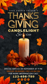 Nero Thanksgiving Candlelight Service Indaba yaku-Instagram Template