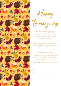 Thanksgiving card Template | PosterMyWall
