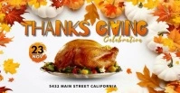 Thanksgiving Celebration Facebook-Veranstaltungscover template