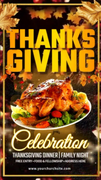 THANKSGIVING CELEBRATION DINNER Instagram Reel template